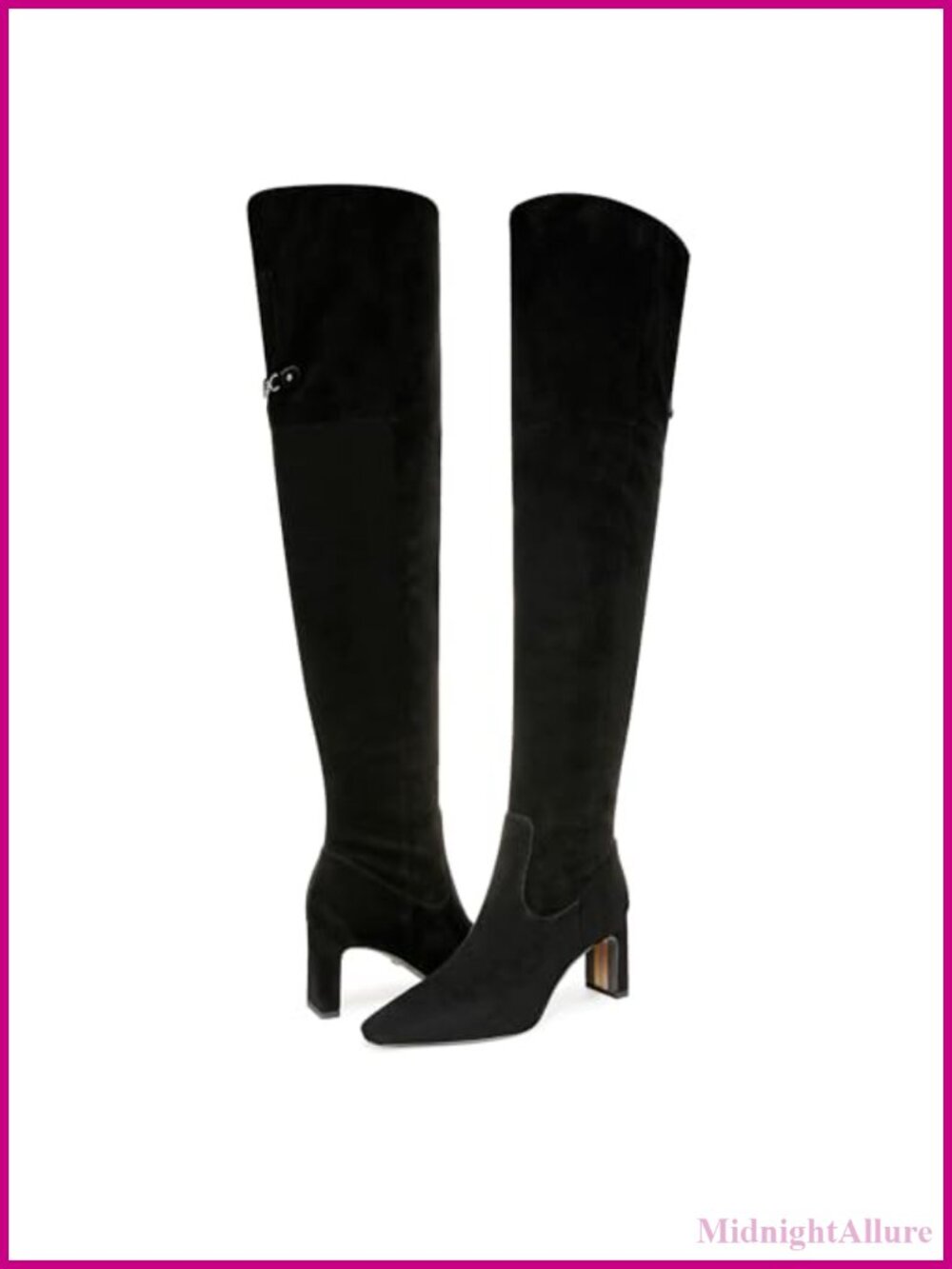 Over the Knee Boots with 2.75 inch Heel and Zipper Closure